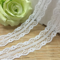 Lace Trim & Ribbon, Flower, white, 30mm 