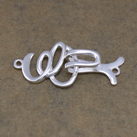 Sterling Silver Hook and Eye Clasp, 925 Sterling Silver, single-strand Approx 1mm 