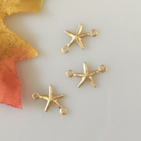 Gold Filled Connector, Starfish, 14K gold-filled & 1/1 loop Approx 1.1mm 