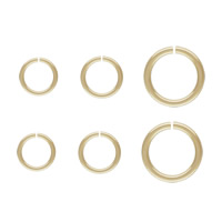 Медно-золото кольцо-открывашка, Кольцевая форма, 14K золото заполненные & разный размер для выбора продается PC