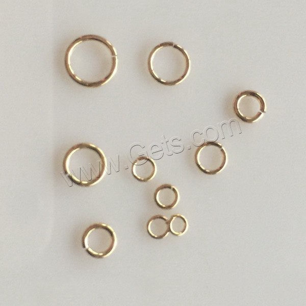 Gold Filled Open Jump Ring, Donut, 14K gold-filled & different size for choice, 0.64x4.0mm, Sold By PC