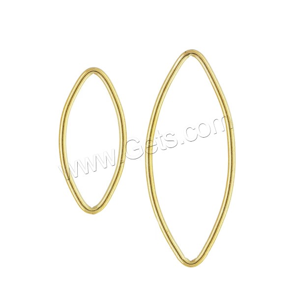 Медно-золото кольцо-закрывашка, Лошадиный глаз, 14K золото заполненные & разный размер для выбора, продается PC