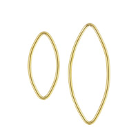 Медно-золото кольцо-закрывашка, Лошадиный глаз, 14K золото заполненные & разный размер для выбора, продается PC[