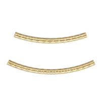 Gold Filled Tube Beads, Curved Tube, 14K gold-filled Approx 1.2mm 