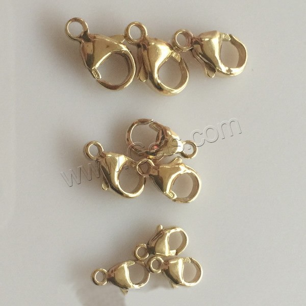 Gold Filled Lobster Clasp, 14K gold-filled & different size for choice, Sold By PC
