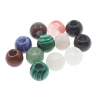 Perles de pierres précieuses style European, pierre gemme, mélangé Environ 6mm, Vendu par PC