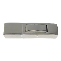 Stainless Steel Bayonet Clasp, Rectangle, plated Approx 