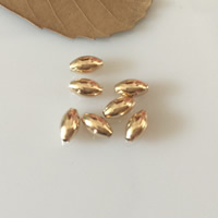 perles remplies d'or 14kt, Doublé or, ovale, 14K rempli Environ 1mm, Vendu par PC