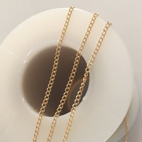 Gold Filled Chain, 14K gold-filled & twist oval chain, 1.5mm 