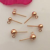 Gold Filled Ear Stud Component, 14K rose gold-filled 
