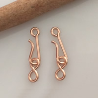 Gold Filled Hook and Eye Clasp, 14K rose gold-filled, 14.25mm 0.1mm Approx 0.55mm 