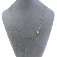 Zinc Alloy Iron Chain Necklace, with iron chain, with 5cm extender chain, Dove, gold color plated, oval chain, nickel, lead & cadmium free Approx 18 Inch 