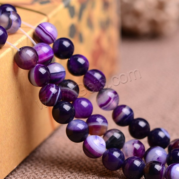 Natural Lace Agate Beads, Round, different size for choice, purple, Grade AAAAAA, Hole:Approx 1mm, Length:Approx 15.5 Inch, Sold By Strand