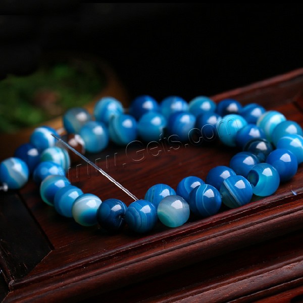 Natural Lace Agate Beads, Round, different size for choice, blue, Hole:Approx 1mm, Length:Approx 15.5 Inch, Sold By Strand