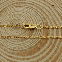 Oro-llenado Cadena para collar, 14K gold-filled & longitud diferente para la opción & cadena Figaro, 3x1.5mm, 1x1mm, Vendido por Sarta