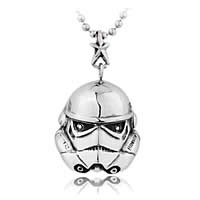 Stainless Steel Pendants, 316L Stainless Steel, Star Wars Character, blacken Approx 3-5mm 