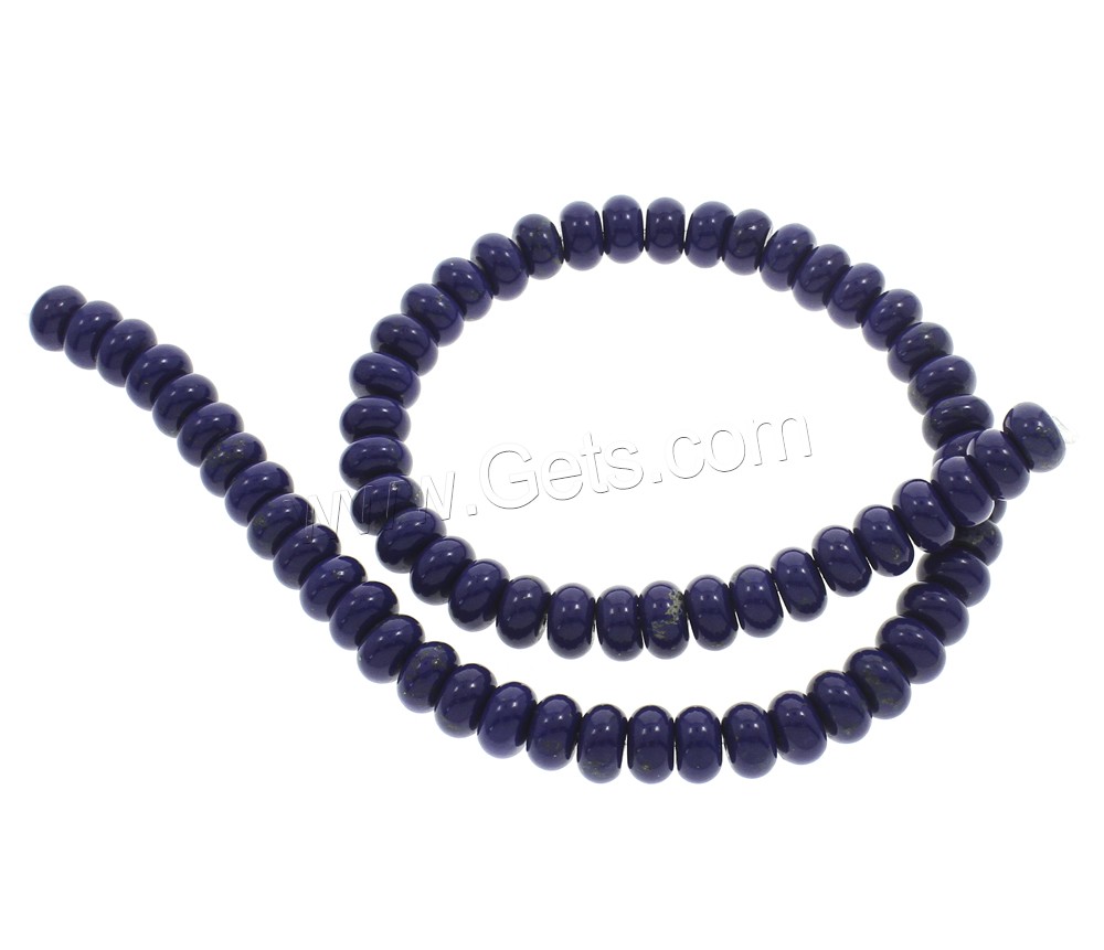 Synthetic Lapis Lazuli Bead, Rondelle, different size for choice, Hole:Approx 1mm, Length:Approx 15.5 Inch, Sold By Strand