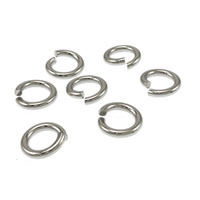 Stainless Steel Open Jump Ring, Donut, original color 10000/PC 