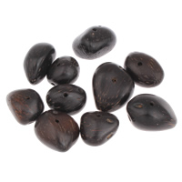 Perles de coco, noix de coco, couleur originale - Environ 2mm, Vendu par PC