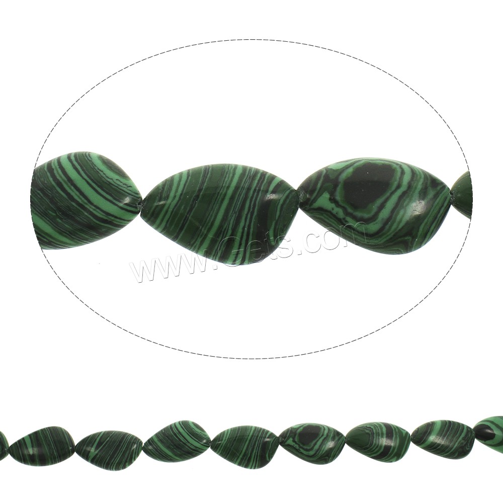 Perles synthétiques de Malachite, normes différentes pour le choix, Trou:Environ 1mm, Longueur:Environ 15.5 pouce, Vendu par brin