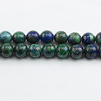 Jaspis Stein Perlen, Lapislazuli Phönix, rund, verschiedene Größen vorhanden, Bohrung:ca. 1mm, Länge:ca. 16 ZollInch, verkauft von Strang