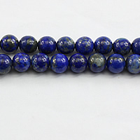Perles de pierre lasurite naturelles, Lapis lazuli, Rond, normes différentes pour le choix, couleur de lapis-lazuli Environ 1mm Environ 15 pouce, Vendu par brin