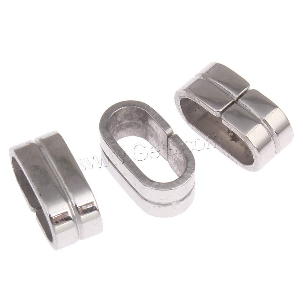 Stainless Steel Slide Charm, plated, different size for choice, more colors for choice, Sold By PC