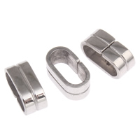 Stainless Steel Slide Charm, plated 