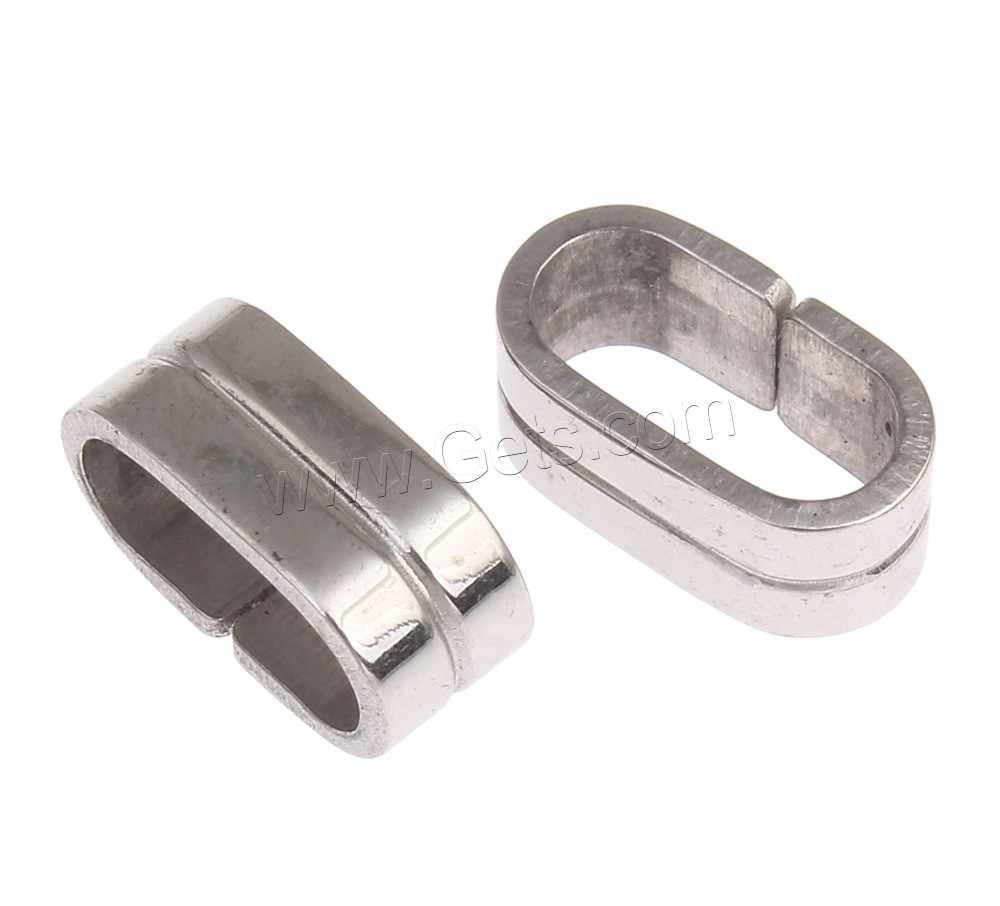 Stainless Steel Slide Charm, plated, different size for choice, more colors for choice, Sold By PC
