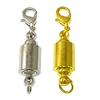 Brass Magnetic Clasp, plated, with lobster clasp & single-strand 38mm Approx 4mm 