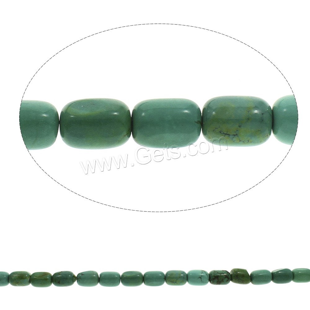 Natural Turquoise Beads, Column, different size for choice, more colors for choice, Hole:Approx 1mm, Length:Approx 15 Inch, Sold By Strand