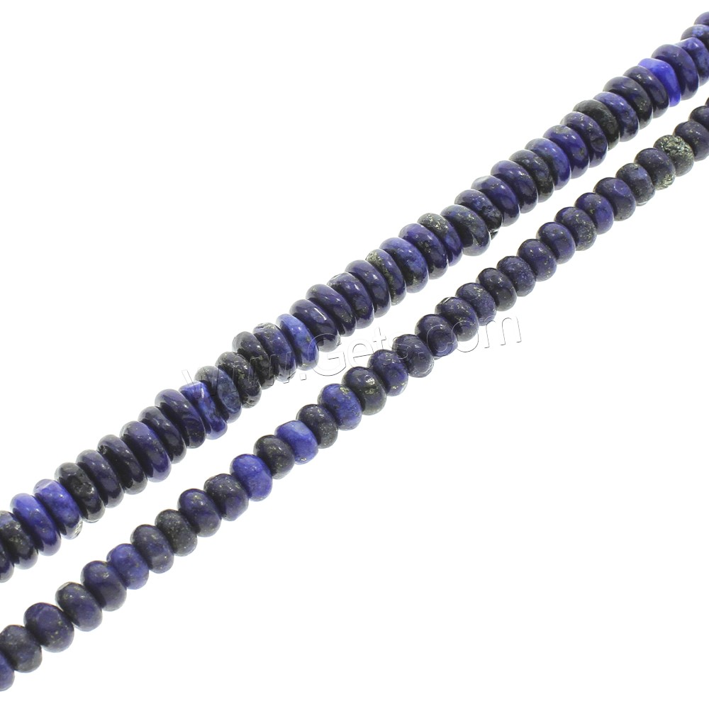 Synthetic Lapis Lazuli Bead, Rondelle, different size for choice, Hole:Approx 1mm, Length:Approx 15 Inch, Sold By Strand