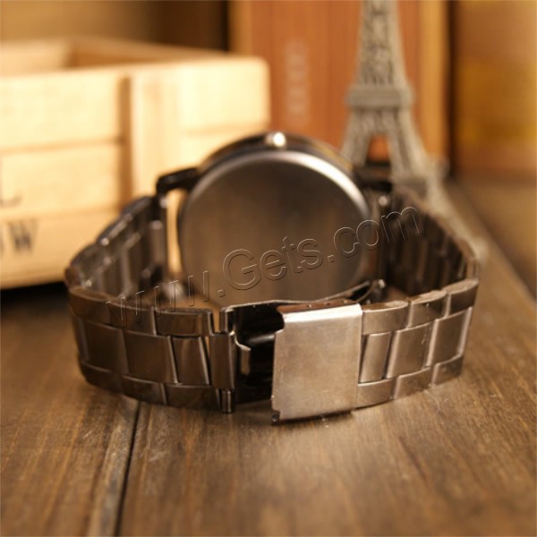Пара Часы браслеты, нержавеющая сталь, Другое покрытие, разные стили для выбора & со стразами, продается PC