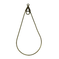 Brass Earring Drop Component, plated, with loop Approx 2.5mm,1mm 