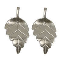 Stainless Steel Leaf Pendant, 316 Stainless Steel, plated Approx 2mm 