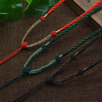 Collar de cuerda de nylon, Nylón, ajustable, más colores para la opción, 3mm, longitud:aproximado 17.5-23.5 Inch, Vendido por Sarta