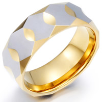 Мужское вольфрамовое стальное кольцо навалом, Вольфрама сталь, Другое покрытие, разный размер для выбора & Мужский & двухцветный продается PC