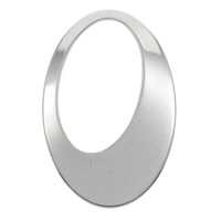 Stainless Steel Linking Ring, Flat Oval, original color Approx 