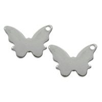 Stainless Steel Animal Pendants, Butterfly, original color Approx 1mm 
