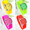 Unisex Wrist Watch, Zinc Alloy, with Glass & Silicone, platinum color plated 30mm, 20mm Approx 9.2 Inch 