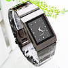 Women Wrist Watch, Zinc Alloy, with Glass, plated, with rhinestone, black, 27mm, 40mm .6 Inch 
