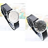 Women Wrist Watch, Zinc Alloy, with PU Leather & Glass, platinum color plated, for woman 30mm, 14mm Approx 7.8 Inch 