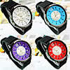 Unisex Wrist Watch, Zinc Alloy, with PU Leather & Glass, plated, for man 45mm, 22mm Approx 9.4 Inch 