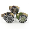 Unisexe Armbanduhr, Zinklegierung, mit PU Leder & Glas, plattiert, keine, 45x45mm, Länge:9 ZollInch, verkauft von PC