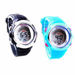 Dive Watch, Zinc Alloy, with Silicone, platinum color plated, LED cadmium free, 32mm, 18mm Approx 9.8 Inch 