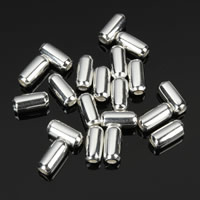 Бесшовные Бисеры из стерлингового серебра, Серебро 925 пробы, Столбик отверстие:Приблизительно 2mm, продается PC