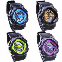 Unisex Wrist Watch, Silicone, zinc alloy clasp, waterproof 35mm, 22mm Approx 9.4 Inch 