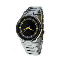 Unisexe Armbanduhr, Zinklegierung, Platinfarbe platiniert, 40.4x11x7.7mm, 18x3.8mm, Länge:ca. 10 ZollInch, verkauft von PC