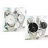 Paar Uhrenarmbänder, Zinklegierung, mit Glas, Platinfarbe platiniert, für paar, keine, 30mm, 40mm, 14-19mm, Länge:ca. 8 ZollInch, ca.  8.6 ZollInch, 2PCs/Paar, verkauft von Paar