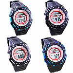 Dive Watch, Silicone, with zinc alloy dial, plated, LED nickel, lead & cadmium free, 34mm, 20mm Approx 9.8 Inch 